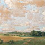 Biedermann, Albrecht (1870 Berlin-1949 ebenda) "Weite Landschaft", Öl/ Holzpaneel, sign. u.r., 58x78,5 cm, Rahmen - photo 1