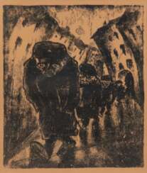 Gramatté, Walter (1897 Berlin-1929 Hamburg) &quot;Nikolai Gogol - Der Mantel&quot;, Litho., unsign., 14,5x18 cm, im Passepartout hinter Glas und Rahmen