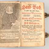 Stark, Johann Friedrich "Tägliches Handbuch in guten und bösen Tagen.....", Stuttgart, bey Johann Friedrich Steintopf, ohne Jahresangabe (ca. Ende 18. Jh.) , Ledereinband mit 2 Schließen, Gebrauchspuren, 19x11… - фото 1