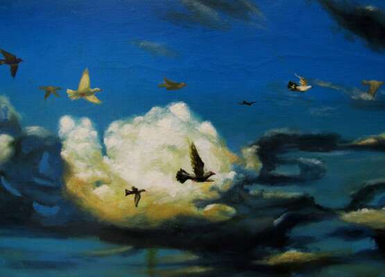 BETWEEN HEAVEN AND EARTH 2. oil on anvas Zeitgenössischer Realismus Romanticism Ukraine 2024 - Foto 3