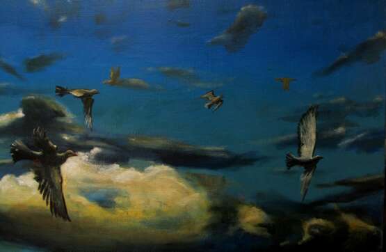 BETWEEN HEAVEN AND EARTH 2. oil on anvas Zeitgenössischer Realismus Romanticism Ukraine 2024 - Foto 4