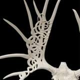 Moose antlers "northern lights" Horns and Bones Margarita Kazantseva moose antlers Bone carving Russia 2024 - photo 4