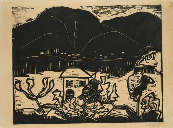 Karl Schmidt-Rottluff. Lago Maggiore - Foto 1