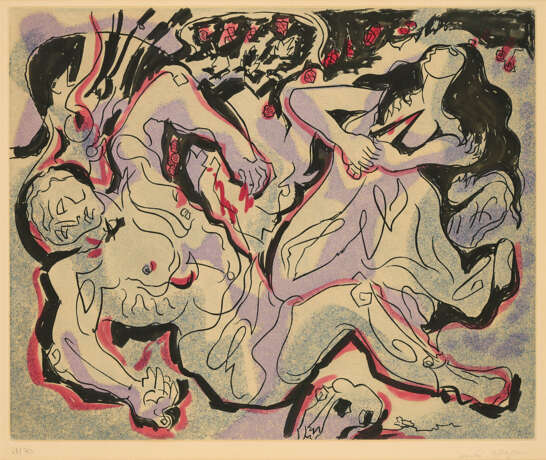 André Masson. Pyramus und Thisbe (Aus: Louis Aragon. Les Amants Célèbres) - Foto 1