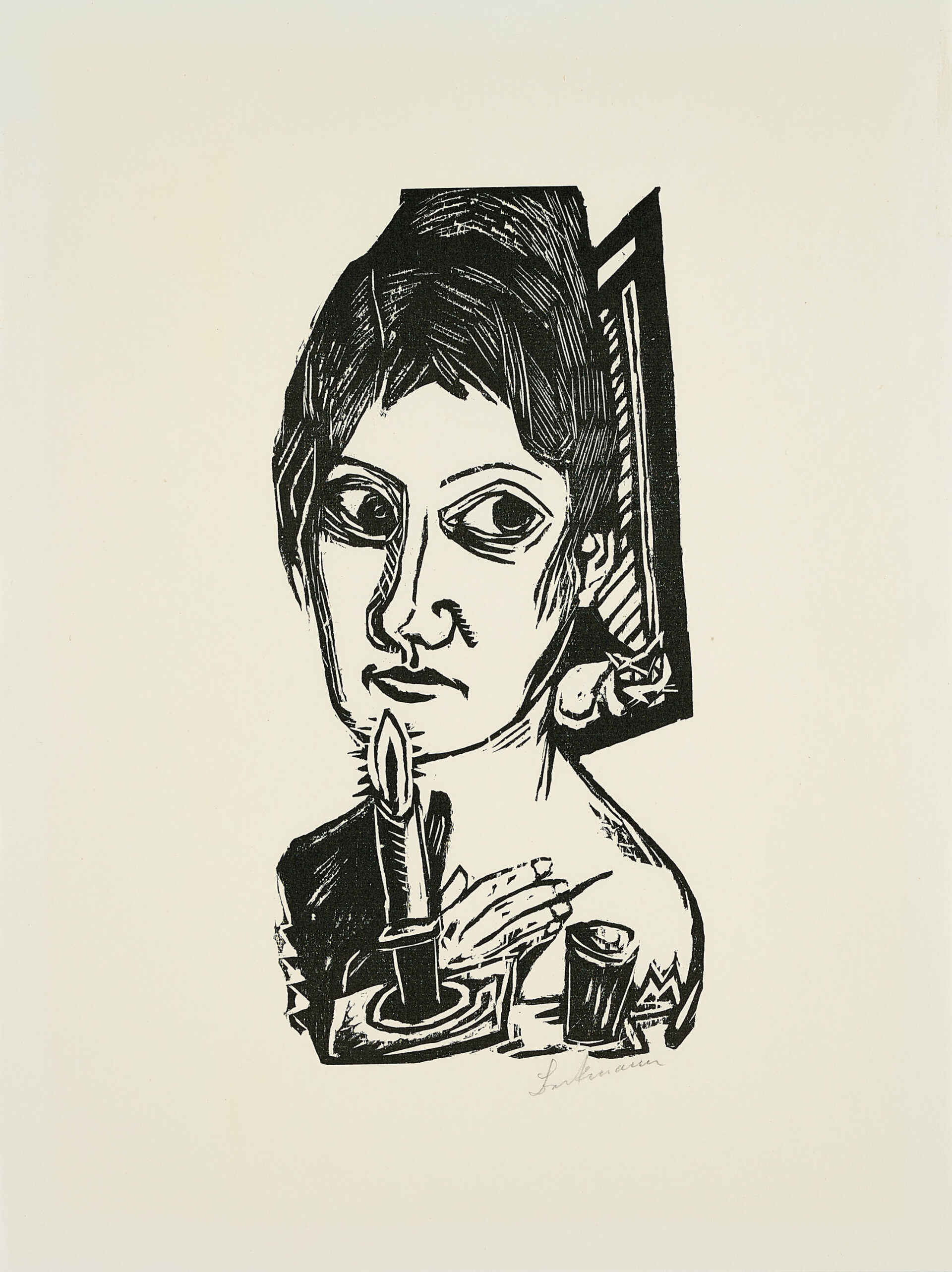 Max Beckmann. Frau mit Kerze