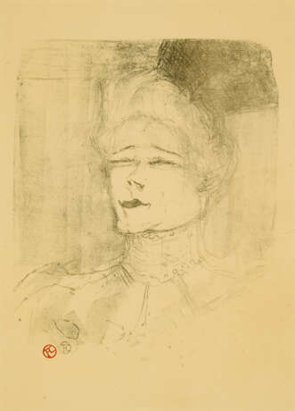 Henri de Toulouse-Lautrec. Jeanne Granier (From: Portraits d'Acteurs et d'Actrices, Treize Lithographies) - photo 1