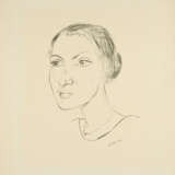 Max Beckmann. Frauenkopf mit Halskette (Frau Parcus) - photo 1