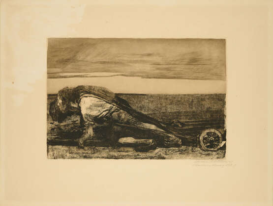 Käthe Kollwitz. Die Pflüger (From: Bauernkrieg) - photo 1