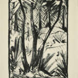 Otto Mueller. Waldlandschaft mit kleinen Figuren (2) - Foto 1