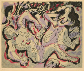 André Masson. Pyramus und Thisbe (From: Louis Aragon. Les Amants Célèbres)