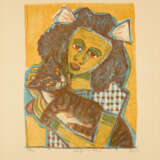 Otto Dix. Mädchen mit Katze II (Kopf schräg) - photo 1