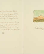 Герман Гессе. Hermann Hesse. Autograph des Gedichts "Frühling" mit Landschaftsvignette