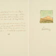 Hermann Hesse. Autograph des Gedichts "Frühling" mit Landschaftsvignette - Auktionspreise