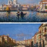 Zwei Gemälde Ansichten aus Venedig - photo 2