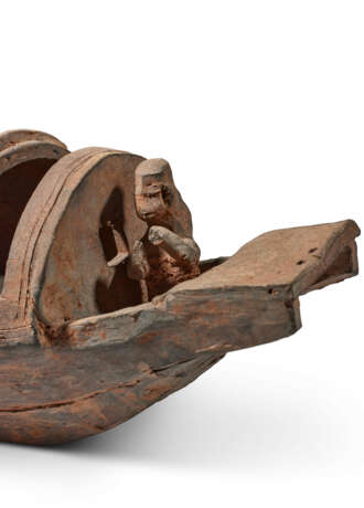 A POTTERY MODEL OF A BOAT - photo 6