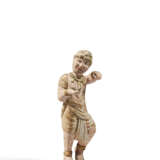 A PAINTED POTTERY FIGURE OF A FOREIGN DANCER - photo 4