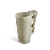 A SMALL PALE CELADON JADE ARCHAISTIC CUP - photo 5