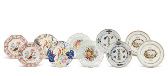 FIVE PAIRS OF FAMILLE ROSE PLATES - Foto 1