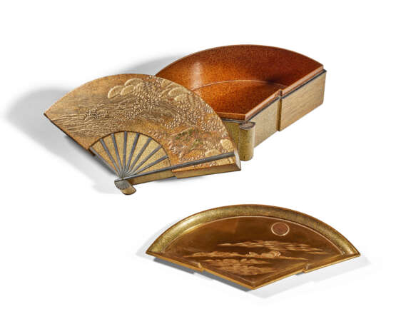 FOUR GILT LACQUER BOXES AND COVERS - Foto 4