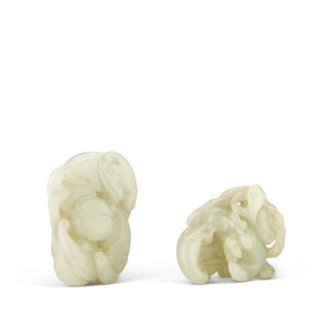 TWO SMALL WHITE JADE CARVINGS - photo 3