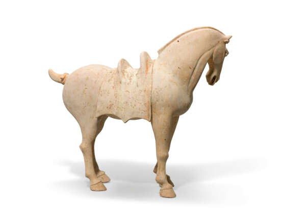 A PAINTED POTTERY HORSE - photo 2