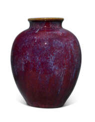 A FLAMBÉ-GLAZED OVOID VASE