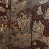 A TEN-FOLD COROMANDEL LACQUER SCREEN AND TWO PANELS - photo 3