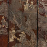 A TEN-FOLD COROMANDEL LACQUER SCREEN AND TWO PANELS - photo 4