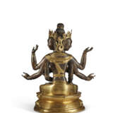 A PARCEL-GILT REPOUSSÉ BRONZE FIGURE OF USHNISHAVIJAYA - photo 4