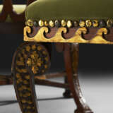 A PAIR OF GEORGE II MAHOGANY AND PARCEL-GILT CHAIRS - photo 7