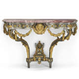 A FINE ORMOLU AND SILVERED-BRONZE CONSOLE TABLE - photo 1