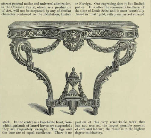 A FINE ORMOLU AND SILVERED-BRONZE CONSOLE TABLE - Foto 8