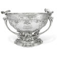 A LARGE AND IMPRESSIVE AMERICAN SILVER CENTERPIECE PUNCH BOWL - Now at the auction