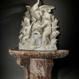 A MONUMENTAL FRENCH WHITE AND ROUGE LANGUEDOC MARBLE FOUNTAIN AND BASIN - photo 3