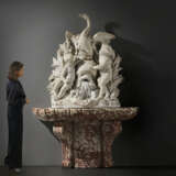 A MONUMENTAL FRENCH WHITE AND ROUGE LANGUEDOC MARBLE FOUNTAIN AND BASIN - photo 8