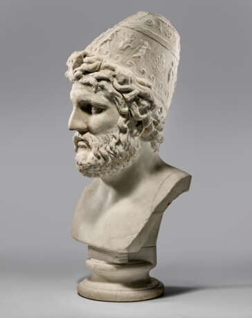 A ROMAN MARBLE BUST OF ODYSSEUS - photo 2