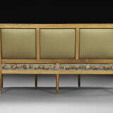 A SUITE OF LOUIS XVI GILT WALNUT AND BEAUVAIS TAPESTRY SEAT FURNITURE - photo 4