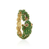 DAVID WEBB ENAMEL, RUBY AND DIAMOND FROG BANGLE BRACELET - photo 3