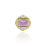 DAVID WEBB KUNZITE AND DIAMOND RING - Foto 3