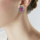 BULGARI RUBY, SAPPHIRE AND DIAMOND EARRINGS - фото 2