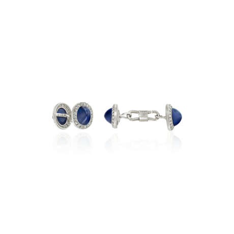 NO RESERVE | CARTIER ART DECO SAPPHIRE AND DIAMOND CUFFLINKS - Foto 3