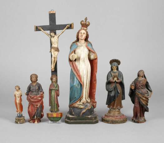 Sechs barocke Heiligenfiguren - photo 1