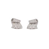 CHAUMET BOUCLES D’OREILLES ART DÉCO DIAMANTS - photo 1