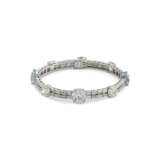 RAYMOND YARD BRACELET AIGUES-MARINES ET DIAMANTS - photo 1