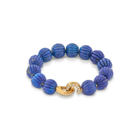 CARTIER BRACELET-JONC LAPIS-LAZULI ET DIAMANTS - photo 3