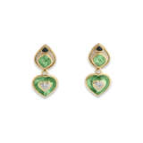 MARINA B BOUCLES D'OREILLES TOURMALINES VERTES, ONYX ET DIAMANTS - photo 1