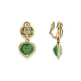 MARINA B BOUCLES D'OREILLES TOURMALINES VERTES, ONYX ET DIAMANTS - photo 2