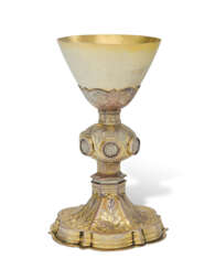 A CONTINENTAL GILT-COPPER CHALICE