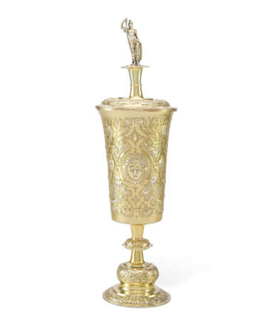 A GERMAN SILVER-GILT CUP AND COVER - photo 1