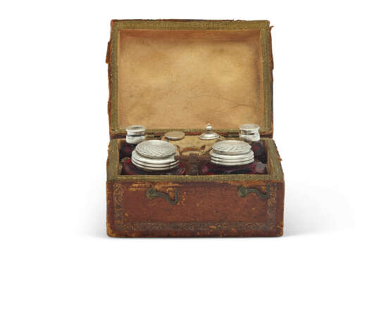 A GERMAN SILVER AND RUBY GLASS WRITING SET - photo 2